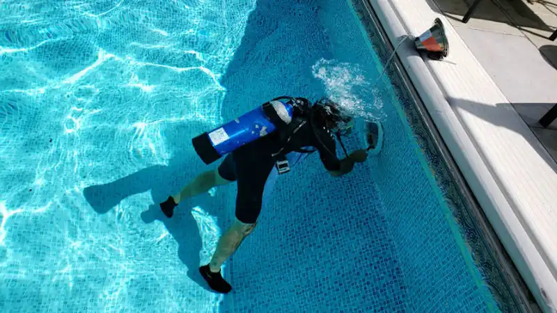 piscina vazando detectada com geofone