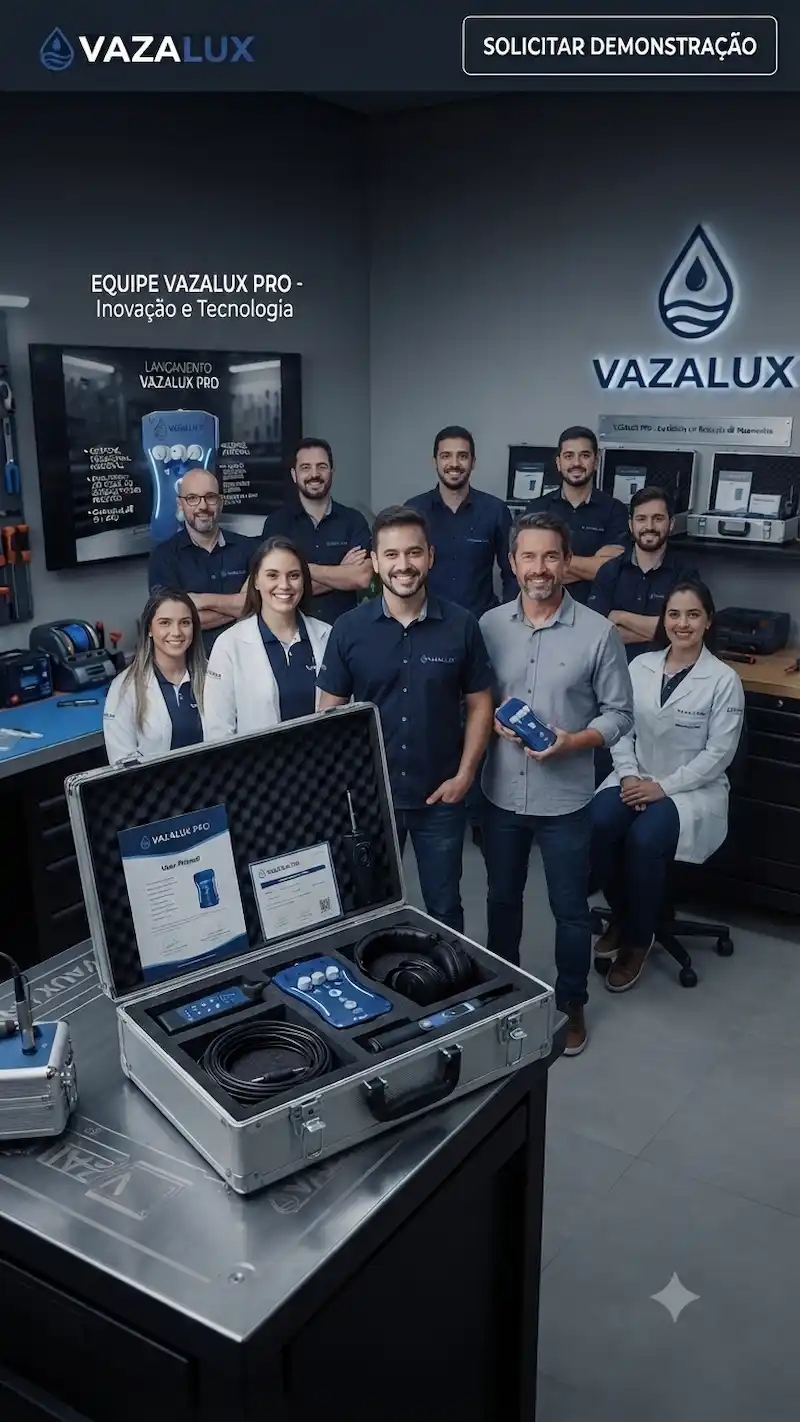 Equipe comercial e técnica da Vazalux
