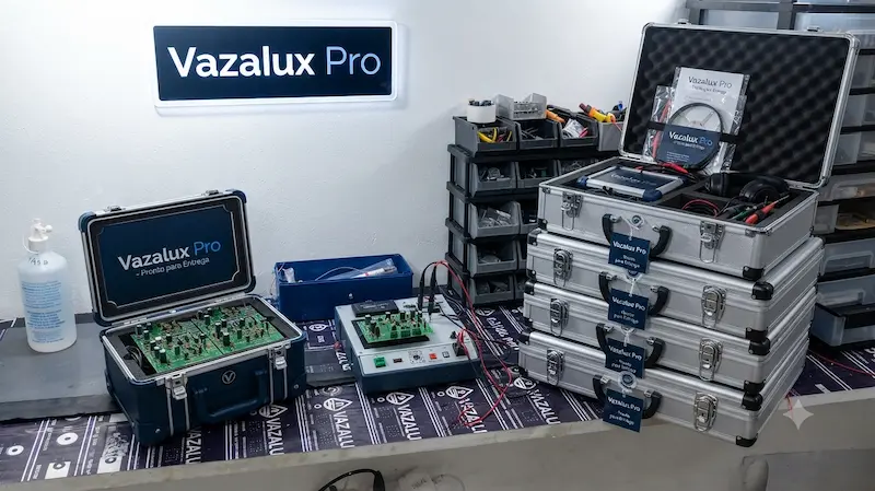Laboratório de suporte e manutenção de equipamentos Vazalux
